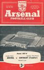 Arsenal v Eintracht Frankfurt Germany (Friendly) 1957/1958 - 4 page programme