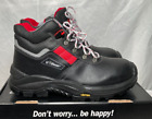 U-Power Concept Gravel Black Leather Water Repellent Safety Boots Uk 7 / 41 £90