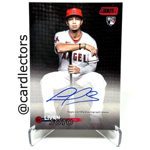 2023 Topps Stadium Club LIVAN SOTO #SCBA-LSO RC Auto Red Parallel SP /50 ANGELS - Bild 1 von 3