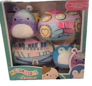 Squishmallows Micromallows 2 Mascotas Daxxon y Puff con Ropa 6 cm - Imagen 1 de 3