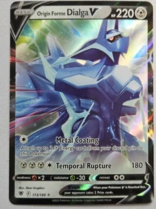 Origin Forme Dialga V Ultra Rare SWSH10: Astral Radiance 113/189 NM - Picture 1 of 2