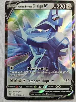 Origin Forme Dialga V Ultra Rare SWSH10: Astral Radiance 113/189 NM - Image 1 of 2