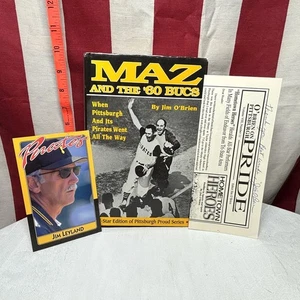 BILL MAZEROSKI '60s BUCS Jim O’Brien signed Pittsburgh Pirates championship 1996 - Picture 1 of 4