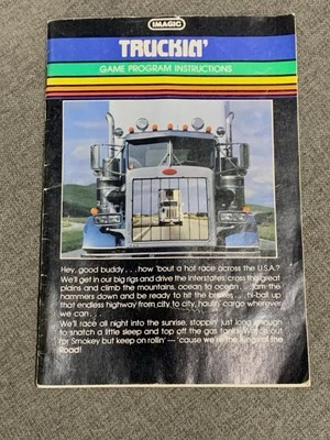 Truckin iMagic Intellivision MANUAL ONLY Authentic Original - Image 1 of 3
