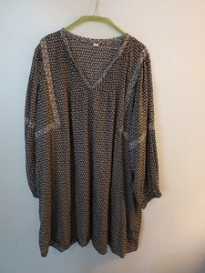 Old Navy langes Kleid Ballonärmel Blumen Gr. XXL Prärie, Bauer - Bild 1 von 5