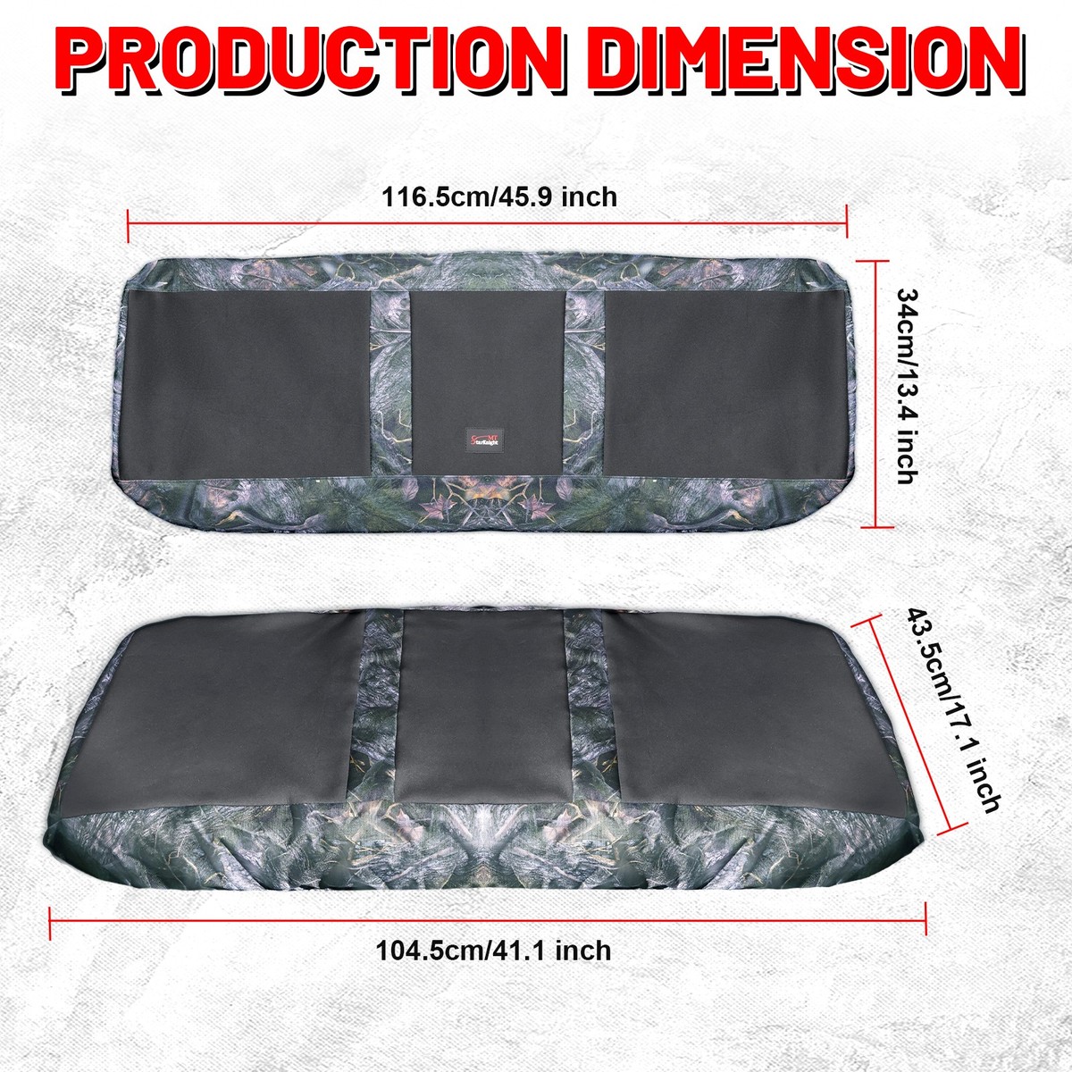 E 53066 0749 MA DirectFit™ Black Bottom Seat Cushion for Kawasaki Mule