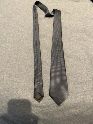 Canali Grey Microdot真丝领带 — 第 1/2 张图片