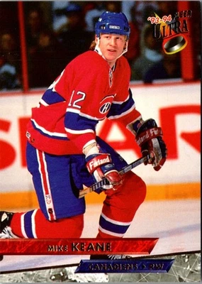 1993 Ultra Mike Keane #196 Montreal Canadiens Hockey Card - Image 1 of 2