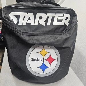 VINTAGE STARTER NFL PRO LINE Pittsburgh Steelers Travel Gym Duffle Bag Black - Picture 1 of 13