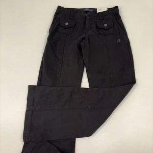 Aeropostale Size 2 Junior Low Rise Flare Pants Black Wide Leg Career Women's NEW - Picture 1 of 21