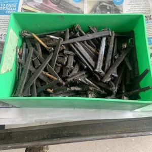 Vintage Box Of Blacksmiths Horse Shoe Nails - Picture 1 of 2