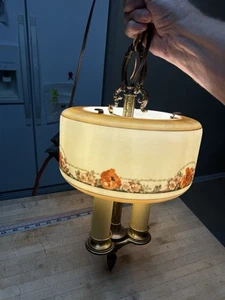 Lightolier de 1930 ~ Lámpara de araña colgante Dinolier Slip Shade Era ~ Muy buena -Cableada - Imagen 1 de 14