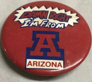 Vintage Arizona Sun Devils Button Pin 1987 Athletic Supporters American Gag Bag - Picture 1 of 2