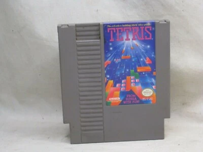 vintage TETRIS official Nintendo video game cartridge NES-IL USA Japan - Image 1 of 4