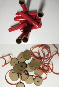 37MM Reload Kit 1" x 6" red tube -- 10ct - Picture 1 of 4