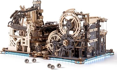 ROKR Motorised 3D Wooden Puzzle Marble Run Model Spaceport Adults Toy  Xmas Gift - image 1 of 4