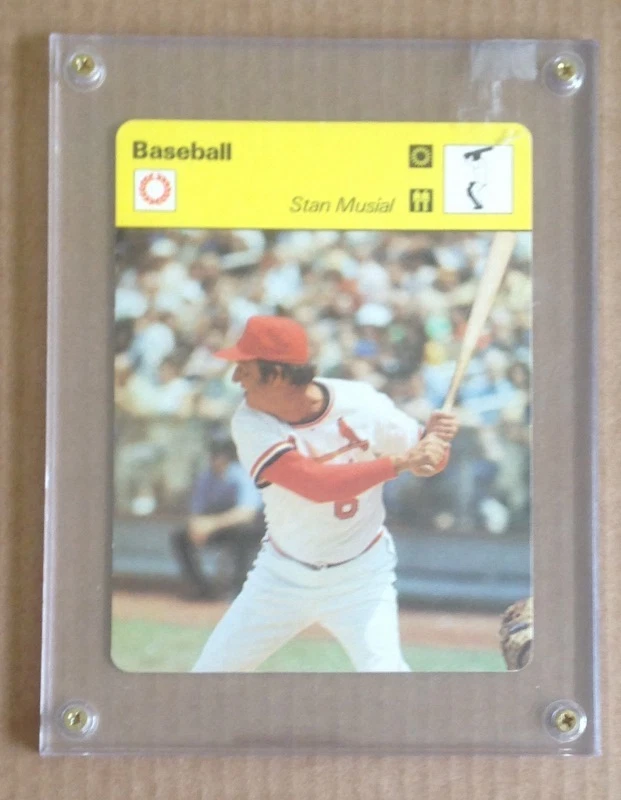 TARJETA SPORTSCASTER STAN MUSIAL 1978 CARDENALES DE SAN LUIS BONITA Foto 1 de 1