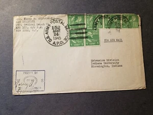 APO 152 SUDBURY, ENGLAND, UK 1945 Censored WWII Army Cover 6th MEDICAL Depot Co - Picture 1 of 2