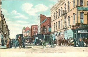 ATLANTA GEORGIA MITCHELL STREET 1909 POSTKARTE - Bild 1 von 2
