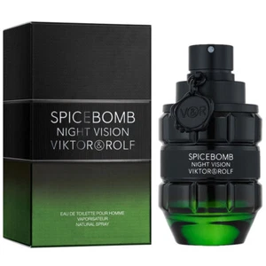 VIKTOR & ROLF SPICEBOMB NIGHT VISION edt uomo fragranza ambrato Fougère 90ml - Foto 1 di 7