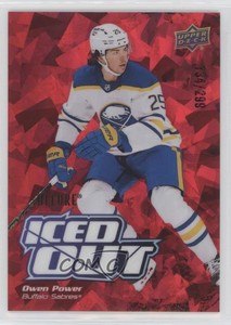 2022-23 Upper Deck Allure Iced Out Red /299 Owen Power #IO-21 Rookie RC