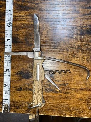 H.G. Long And Co.  Sheffield Equestrian -fox Hunting Knife - Image 1 of 4