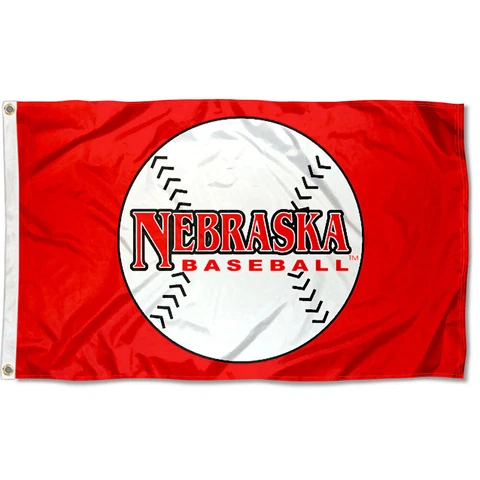 University of Nebraska Cornhuskers Baseball 3x5 Foot Flag Cover