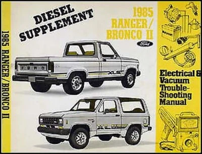 1985 Ford Ranger E BRONCO II Diesel Elettrico IN Manuale Originale - Immagine 1 di 2
