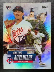 2025 Topps Brooks Lee Home Field Advantage #HA-12 Minnesota Twins Rookie RC - Picture 1 of 2
