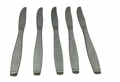 Oneida MONTINA-INDIO Dinner Knife Lot 1881 Rogers 5 Knives Stainless - Image 1 of 3