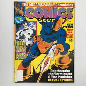 Comics Scene Magazine #24 1991 Newsstand Edition Cover: Deathstroke - Imagen 1 de 2