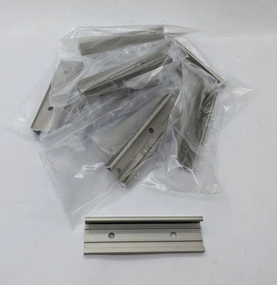 10x Alu Winkelschiene Winkelprofil 76mm eloxiert Küche Schrank Sockeleckleiste - Bild 1 von 4