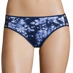 NWT $ 12 FLIRTITUDE NAVY STRAPPY TIE DYE hipster pantie JUNIOR XLARGE - Picture 1 of 1