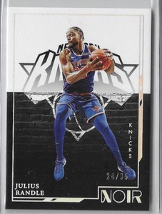 2021-22 Panini Noir Julius Randle #109 Icon Holo Silver /35 Knicks