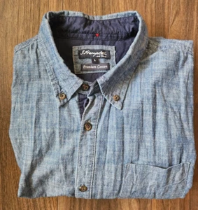 J Hampton Shirt Large Made Of Premium Cotton Great Condition Denim Look - Picture 1 of 8