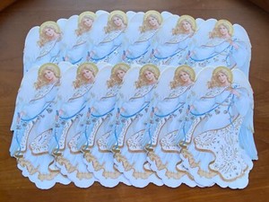 Lot of 12 Hallmark Crown Christmas Cards Robert Allen Haas Angel w/ Bells