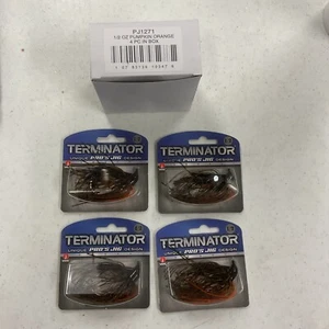 4pc Terminator Pro Jigs PJ1271 1/2oz Pumpkin Orange “Big Savings Limited Stock” - Picture 1 of 3