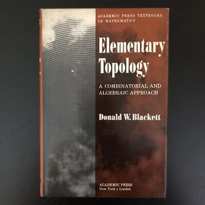ELEMENTARY TOPOLOGY 1967 Academic Press HCDJ Mathematics Book Donald W. Blackett - Imagen 1 de 12