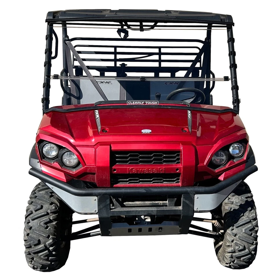 Clearly Tough Kawasaki Mule Pro FXR Full Folding Windshield Foto 1 de 4