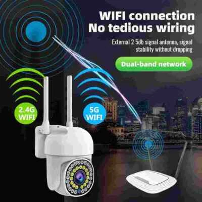 1080P HD 5G WIFI Camera Wireless Outdoor IP PTZ Smart Home CCTV Security IR Cam - Image 1 of 4