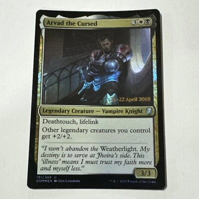 Arvad the Cursed - Foil - Prerelease Promo - Dominaria - MtG - NM - Image 1 of 2