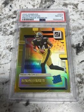 2022 Panini Donruss PRESS PROOF PREMIUM GOLD GEORGE PICKENS STEELERS #323 PSA 8