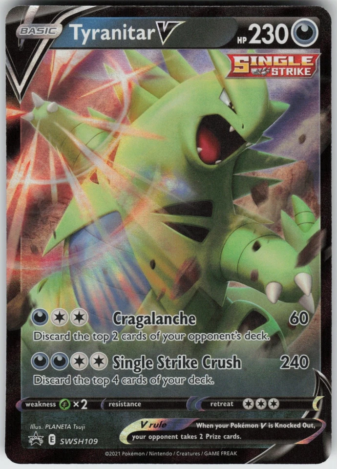 UR-01 Holo Tyranitar V - SWSH109 Promo SWSH: Sword & Shield Promo Cards - Image 1 of 1