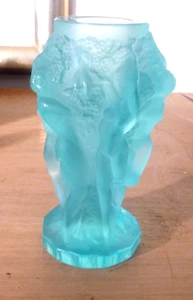 Art Deco Vase, Czech Uranium Glass, 1930er Years - Picture 1 of 5