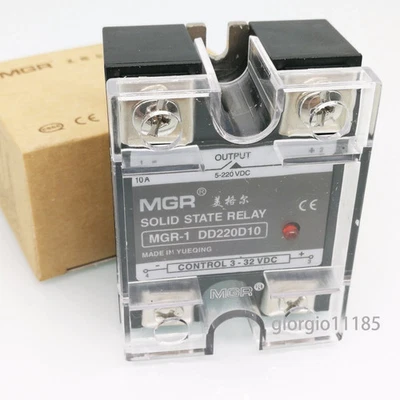 Lager 10A Halbleiterrelais SSR DC-DC Eingang 3-32V DC Last 5-220V ​DC DD220D10 - Bild 1 von 4