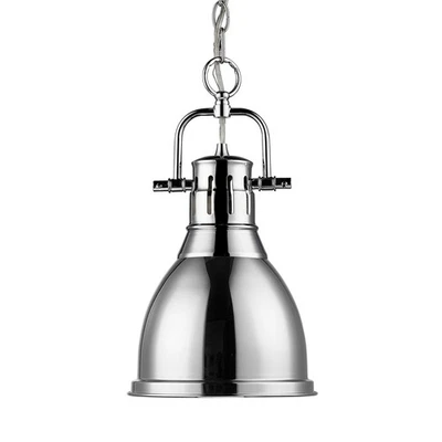 3602-S CH-CH Mini Pendant with Chrome Shades, Chrome Finish - Image 1 of 3