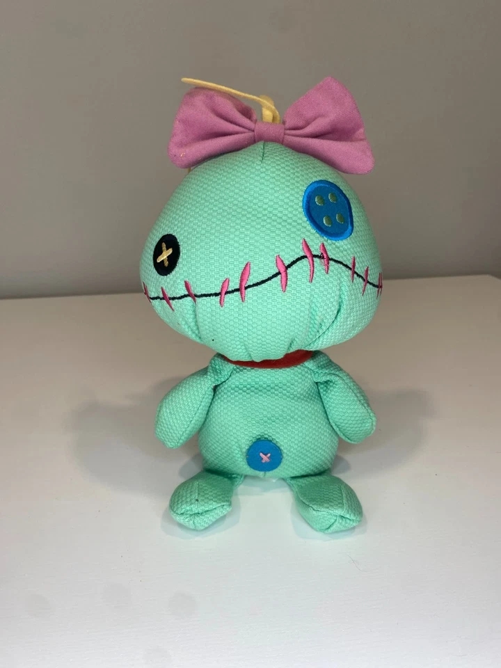 原版 2002 年迪士尼商店独家 Lilo & Stitch Scrump 11 英寸 Rag 娃娃 长毛绒 — 第 1/4 张图片