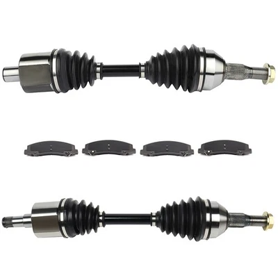 Eje delantero CV + pastillas de freno de cerámica para Chevrolet Monte Carlo 2006 2007 3,5 L 5,3 L Foto 1 de 4