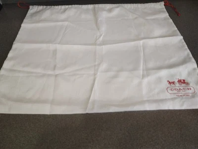 "Bolsa antipolvo Coach con cordón bolsa de regalo cubierta de almacenamiento bolsa 19"" X 23"" grande" Foto 1 de 4