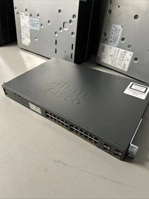 Cisco Catalyst 2960X WS-C2960X-24TS-L 24-Port Gigabit Network Switch With Ears - Image 1 of 4